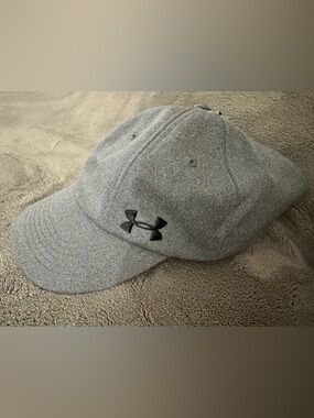 Under Armour Grey Performance ponytail Hat with Black Logo